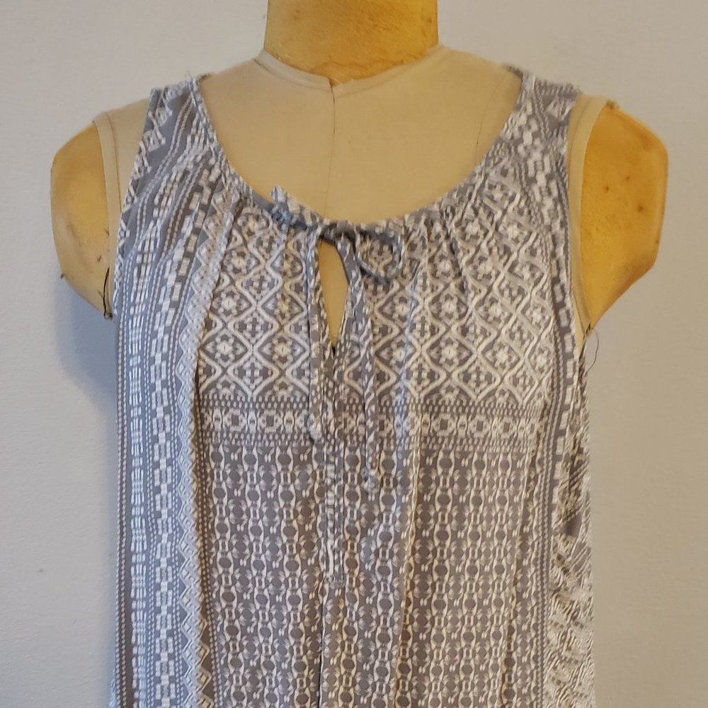EUC Sonoma Sleeveless Grey/Green Tank XXL